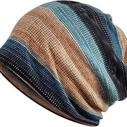 Men's Women's Slouchy Blended Cotton Summer Beanie Skull Multicolor Cap (Free Size, 3002B)-picture-55