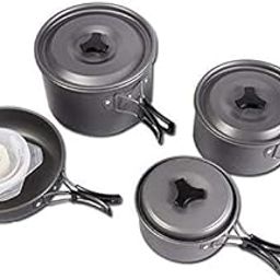 ZIGLY 4-in-1 Camping Pot Sets for 2-3 Persons Non-Stick Pots Pans Bowls Portable Outdoor Camping Hiking Cook Set Cookware-image-75