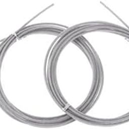 CALANDIS™ 4xReplacement Jump Rope Cable Fastest Competition Speed Rope Cords Silver | Jump Ropes | Fitness Equipment & Gear | Fitness Running & Yoga-picture-27