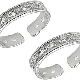 Pure Silver (Chandi) Traditional Simple Band Toe Rings/Bichiya For Women-image-15