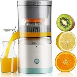 SRIMAN STORE Portable Electric Citrus Juicer | High-Yield USB Rechargeable Orange, Lemon, and Lime Squeezer | Wireless Multi Color Juicer for Travel and Home Use-picture-19