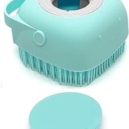BANSI creatives Body Scrubber for Men Silicone Bath Brush with Shower Gel Soap Dispenser Mud & Dirt Remover with Soft Silicone Bristle with Non-Toxic Brushes.-10