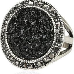 Male Jewelry Vintage Round Ring Black Crystal Fashion Alloy Mens Ring 20mm | Jewelry & Watches | Mens Jewelry | Rings-image-26