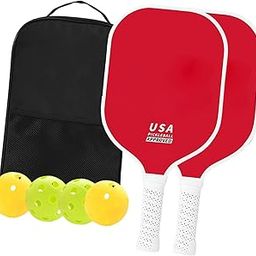 MERISHOPP 2Pcs Pickleball Paddles Pickleball Racquets for Indoor Outdoor Use Patio Gym Style D| Lightweight & Durable | Professional Rackets-10