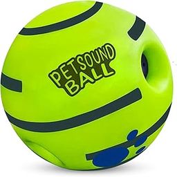 Foodie Puppies 5.5-Inch Interactive Giggle Ball Squeaky Dog Toy for Medium to Large Breeds, Durable Non-Toxic PVC Chew Ball for Stress Relief, IQ Training, Keeps Dogs Happy & Healthy-10