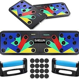 SAIELLIN Push-up Board, 14 in 1 Flex Body Building Push Up Rack Board Fitness Equipment Home Gym for Men and Women Practice Chest Muscle (Push Board)-88