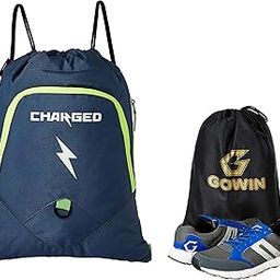Charged Sports Bag Utile Laptop Bag Blue With Gowin Sports Training Shoe Nx-2 Grey Blue Size 7-image-11