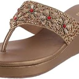 Women Embroidered Ethnic Wedge Heel Slip-on Sandal-image-12