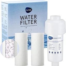 Serplex® Washing Machine Filter, Water Filter Cartridge with 3 Replacement Filter, Water Filter for Tap, Washing Machine Accessories Water Science Filter for Kitchen, Bathroom, Toilet Water System-picture-11