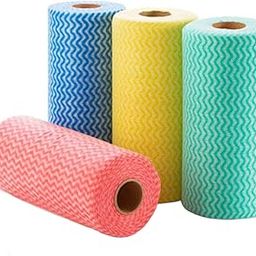 PEARSILK NEW Kitchen Roll Kitchen Tissue roll Cleaning Wipes Washable & Reusable Quick Dry Non-Woven Dish Towels for Home & Kitchen Cleansing Super Absorbent Soft & Hygienic Paper Roll Pack Of 4-image-73