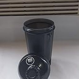 Gym Protein Shaker I Shaker Bottle for WHEY PROTEIN Suppliment I Plastic Shaker Bottle I 600 ML I BPA FREE I Leak Proof I Screw Typ Cap I BLACK I SHAKE-N-SIP (Black)-image-57