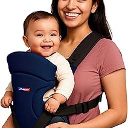 Zmacaw 4-in-1 Baby Carrier Cum Kangaroo Bag | Travel Friendly Baby Holder for Front, Back | Adjustable, Comfy & Safe with Buckle Straps (Blue)-image-90