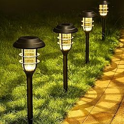 MAGGIFT Solar Lights Outdoor Pathway, Waterproof Led Solar Lights for Lawnaa APatioaa AYardaa AGardenaa APathaa‚AWalkway or Driveway. (6 Pack, Warm White)-picture-16