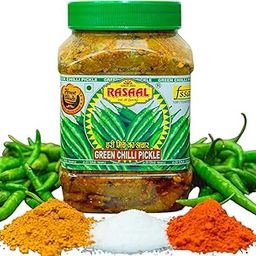 RASAAl Green Chilli Pickle - Authentic Indian Style | Spicy, Tangy & Flavorful | Made with Fresh Green Chilies & Traditional Spices | 100% Natural, No Artificial Preservatives | 1 Kg-image-99