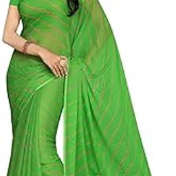 Women's Chiffon Saree without Blouse Piece-image-2