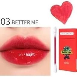 ARRX 20Pcs/Set Lipstick Cotton Swab Lipstick Portable Waterproof Liquid Non- Stick Cup Tattoo Lipstick (Better me) Pack Of 1-image-2