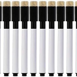 deziine.Fx Set Of 24 Black Magnetic Whiteboard Pen Erasable Marker Office School Stationery Supplies-4