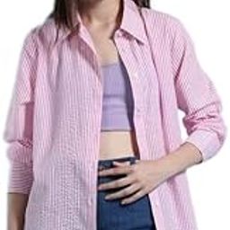 Women Pink Striped Shirt,Shirt for Women 03.-image-42