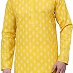 jompers Men's Cotton Floral Printed Kurta.-picture-45