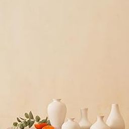 PUREZENTO White Japanese Ikebana Vase - Set of 5 | Unique Geometric Shapes Vase for Decor Centerpiece & Showpiece | Decorative Vases for Home, Living Room-image-26