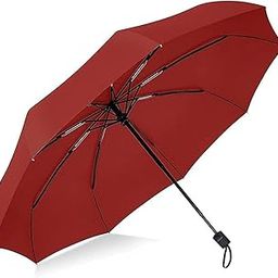 Umbrella for Men, Umberalla Large for Rain Big Size Men, Manual Open and Close Windproof Umberallas for Manual Open/Close Button and Perfect Car Umbrella for Men & Women (Red)-image-3