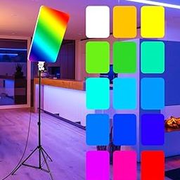 PM-48 19 inch RGB LED Video Soft Light Panel, 40W for Studio Photography | Video Recording | Conference | YouTube,2700K-5700K CRI95+ | with Remote Control-picture-23