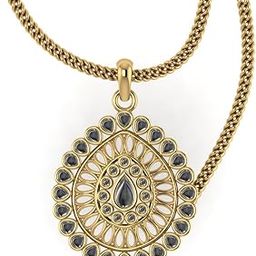 18K Yellow Gold Pendant for Women-picture-0