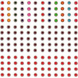 VAMA Multicolour Maroon Red Color Designer Bindee Pottu Sindoor Kumkum Bindi Sticker Combo Set Golden Crystal Stone Bindi for Ladies (Size 7mm - Pack of 180 Bindis)-image-90