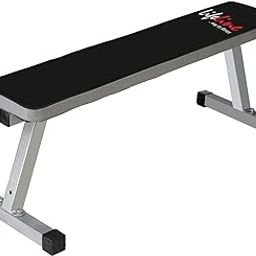Lifeline Fitness LB-313 Plain Flat Bench for Gym Workout, Heavy Duty Steel Frame 50x50cm, Free Weight Muscle Exercises, Ideal for Men and Women-16