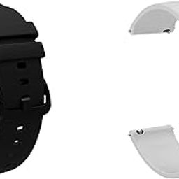 ACM Combo Pack Watch Strap Silicone Belt 20mm compatible with Garmin 55 Smartwatch Hook Band-image-62