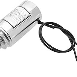 Fielect DC 12V 15N Push Pull Type Tubular Solenoid Electromagnet, Linear Motion, MQ8-Z15B-12V-image-1