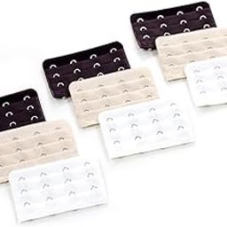 4-hook Bra Extender (9-Pack: 3 Black, 3 White and 3 Beige)-14