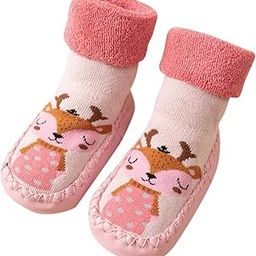Non Skid Sock Shoes for Baby Boy Girls Soft Cotton Booties Old Toddler Breathable Indoor Outdoor Walking Slipper for Active Kids | All Season Wear | 3 Month to 24 Month - Multi Color-image-41