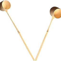 2pc Japanese Tea Ladle Bamboo Water Ladle Water Dipper Soup Wine Spoon-image-6