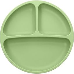 Tony Stark Baby Suction Plates for Baby Feeding with 4 Strong Suction Cups, Silicone Toddler Plates with Deep Divided for Kids to Feed Themselves, Dish Washer & Micro-Wave Oven Safe (Green)-picture-25