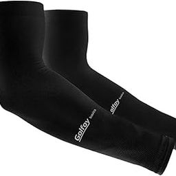 Golfoy Basics High Performance UPF 30+ UV Sun Protection Cooling Arm Sleeves For Men & Women - Suitable for Golfing, Running, Basketball, Football, Biking (Pair) - Black-image-95