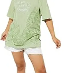 max Women's Cotton Oversized Fit URB_N Oversized Graphic Printed T-Shirt-picture-45