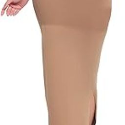 Women's Petticoat Style Saree Shapewear with Drawstring/Naada (SW0048A24_Brown_L)-picture-2