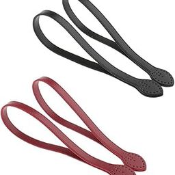 2 Pairs Leather Purses Straps Bag Handles for DIY Making Purse Accessories Wine Red and BlackClothing, Shoes & Accessories | Womens Handbags & Bags | Handbag Accessories-picture-12