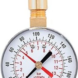 Pressure Gauge 0-200 Psi With Red Pointers Fuel Air Compressor Pressure Gauge-picture-22