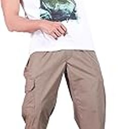 | Men's Casual Stride Capri Dark | Stylish Cotton-Lycra Blend with Adjustable Waist – Great for Casual and Active Outings-picture-53
