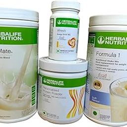 Herbalife Nutritonal Shake mix Kulfi 500gm Personalised protein powder 200gm afresh Lemon 50gm and Shakemate 500gm-32