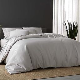 DOZ Duvet Cover Set, 100% Viscose derived from Bamboo, Organically Grown, Buttery Soft, Cooling Duvet Covers, High GSM, 1 Duvet Cover and 2 Pillowcases, 106"x90" (Dove, King/Cal King)-image-16