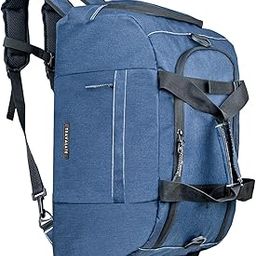 45L 3-Way Duffle Backpack Bag for Men | Luggage Carry Duffle for Travel with Shoe Compartment – Blue-picture-32