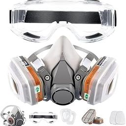 VALTUJA G-500 Reusable Respirator Mask with A1P2 Filters | Anti-Gas, Anti-Dust | Gas Mask Ideal for Painting, Woodworking, Construction, Sanding, Spraying, Chemicals, DIY etc-picture-14