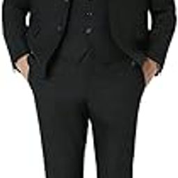 Men Green Check Slim Fit Wedding Three Piece Suit-picture-34