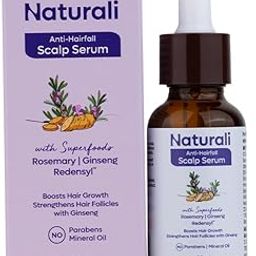 Naturali Anti-Hairfall Scalp Serum With Rosemary, Ginseng & Redensyl | Boosts Hair Growth | Strengthen Hair Follicles | Paraben-free | Best Anti-Hairfall Serum | 30ml-7