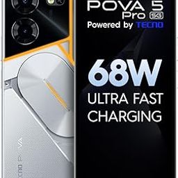 TECNO Pova 5 Pro 5G (Silver Fantasy, 8GB RAM,128GB Storage)| Segment 1st 68W Ultra Fast Charging | India's 1st Multi-Colored Backlit ARC Interface | 50MP AI Dual Camera | 6.78”FHD+ Dot-in Display-image-93