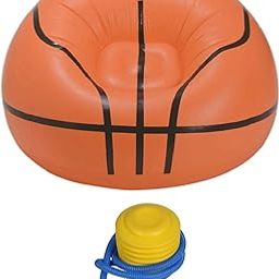 UJEAVETTE PVC Single Inflatable Sofa Living Room Garden Lounger Lazy Sofa Basketball-image-44