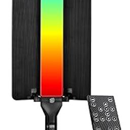DIGITEK® (DSL-25W RGB) Stick Light Portable Handheld RGB LED Light Wand with Barn Door & Remote Control, Color Temp 2700-7500K + RGB, 39 Special Lighting Effects & Carry Bag-18